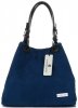 Kožené kabelka shopper bag Vittoria Gotti modrá V90047CH